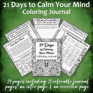 21 Days of Calming Your Mind Coloring Journal